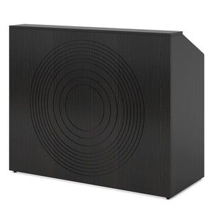 Modern Reception Desk with Cable Grommet & Privacy Panels