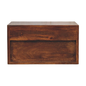Solid Wood Cadiz Textured Bedside Table