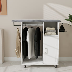 Ironing Cart with Rolling Ironing Board