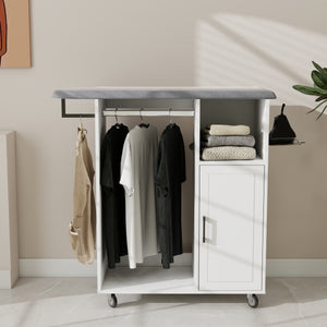 Ironing Cart with Rolling Ironing Board