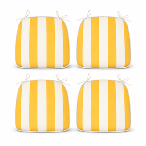 Outdoor Patio Chair Cushions (Set of 4) - Black