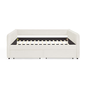 Upholstered Daybed & 2 Drawers