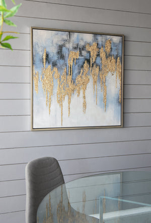 Nautilus Nightfall™ — Hand-Stretched Abstract Canvas Wall Art