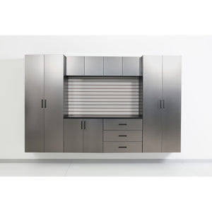 Astro Series - Wall Mounted Base Door Storage Cabinet - Metallic Gray