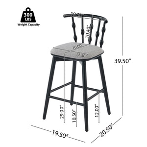 Doria Indoor Wooden Barstool