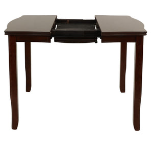7 Piece Counter Height Dining Set With Butterfly Leaf Table And Chairs - Brown / Espresso