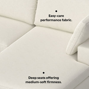 Charlie - Upholstered Deep Seater Sectional Sofa