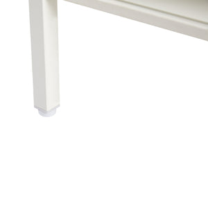 Modern Rattan Coffee Table with Sliding Door