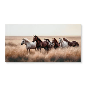 Horses Wall Art Decor Western Farm Equine Canvas Picture