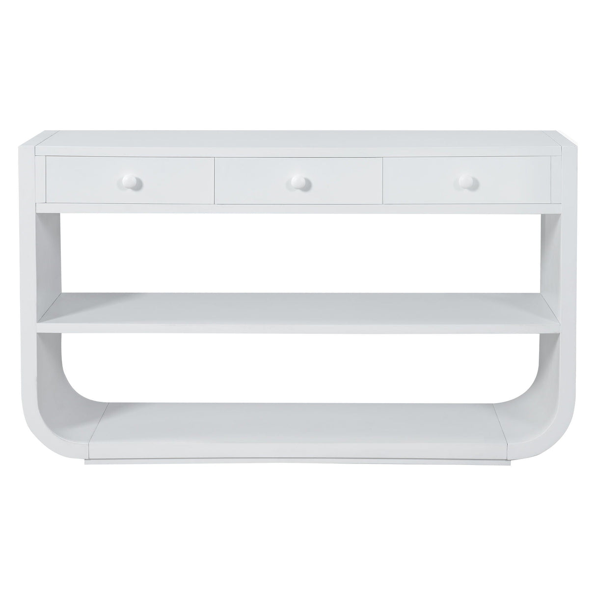 Console Table With 3 Soft Close Drawers & 2 Open Shelves