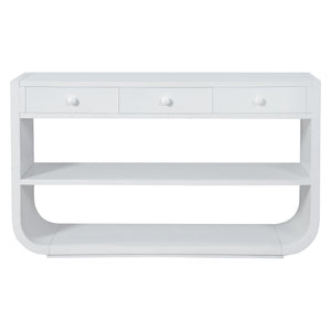 Console Table With 3 Soft Close Drawers & 2 Open Shelves