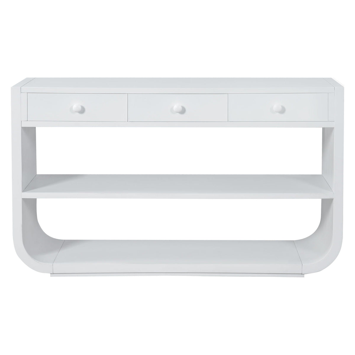 Console Table With 3 Soft Close Drawers & 2 Open Shelves