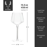 Seneca crystal wine glasses viski®