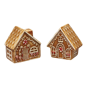 Ceramic Gingerbread House - Salt and Pepper Set