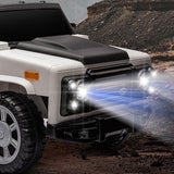 Electric Ride-On Car for Kids with Leather Seat and Four-Wheel Drive