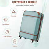 20 in hard side 2 piece lightweight suitcase set with spinner wheels
