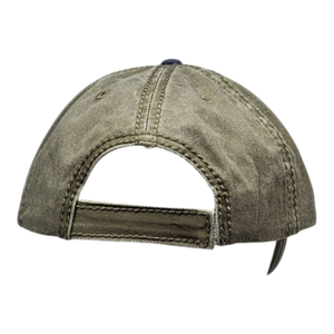 2 Tone Embroidered Hat - Vermont 1791 Moose - Sage and Navy
