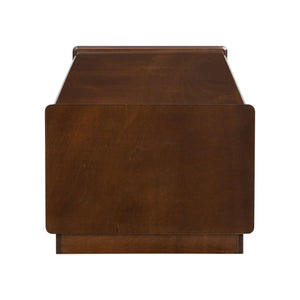 Modern Rectangle Coffee Table With 4 Drawers And 2 Display Shelves
