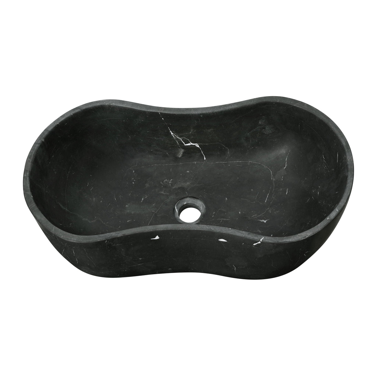 Bathroom Vessel Sink With Wavy Design