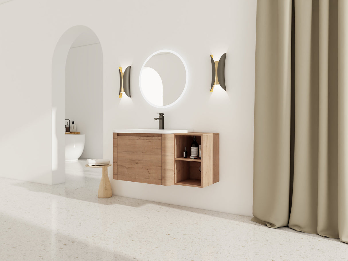 40'' Wall-Mounted Bathroom Vanity