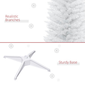 HOMCOM 7' Artificial Pencil Christmas Tree