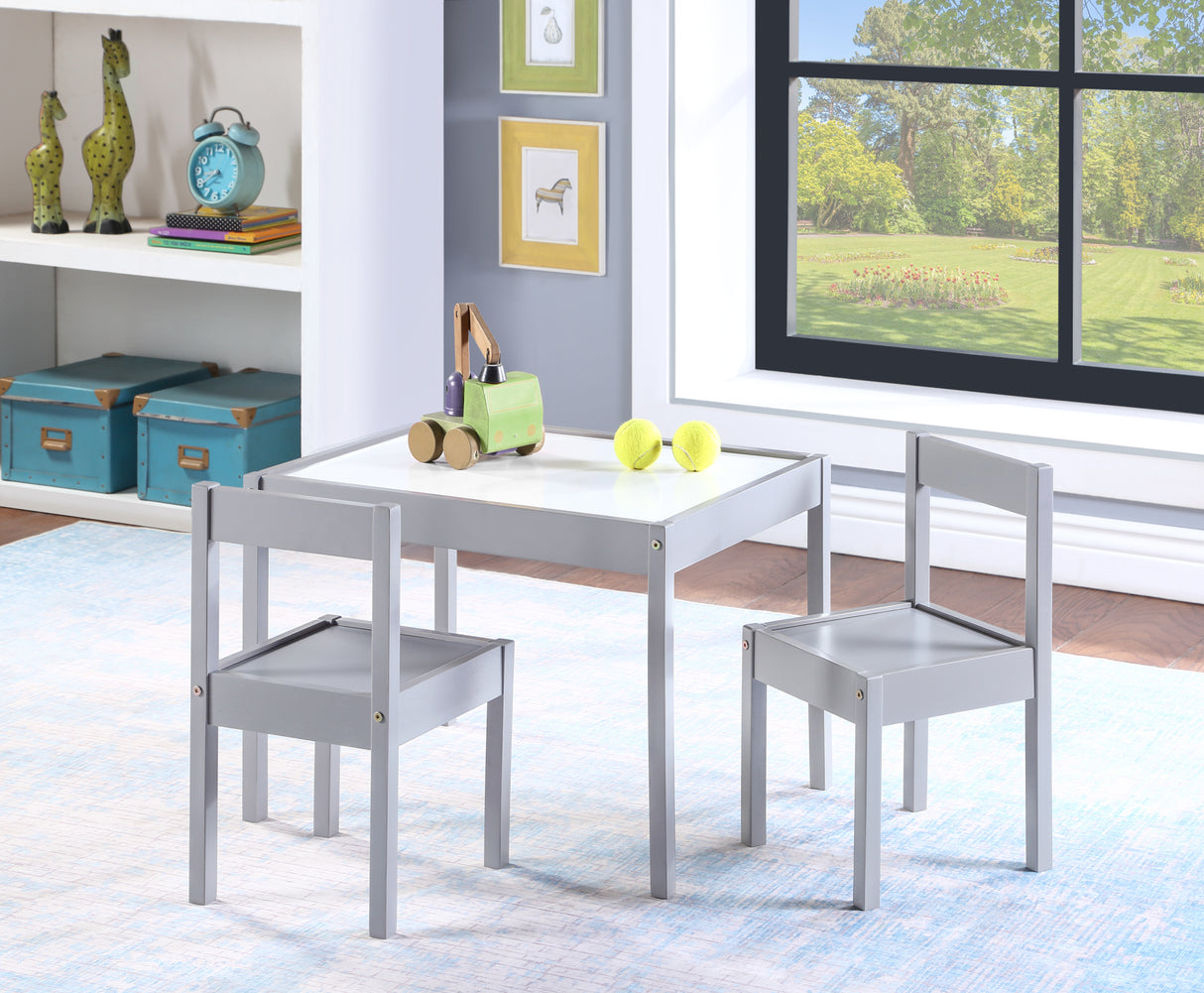 Gibson-3-Piece-Dry-Erase-Kids-Table-&-Two-Chair-Set,-Gray-Kids-Chairs