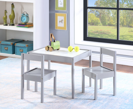 Gibson-3-Piece-Dry-Erase-Kids-Table-&-Two-Chair-Set,-Gray-Kids-Chairs