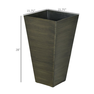 Outsunny 28" Tall Outdoor Planters, Set of 3