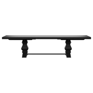 Extension Dining Table Set With Expandable Table With Upholstered Wingback Chairs