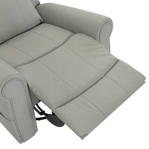 Manual Recliner Chair With 270 Degree Swivel, Massage & Heating, Dual Reclining Positions