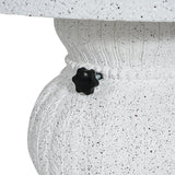 Berra MGO Outdoor Patio Side Table Umbrella Base with Sand-Filling Design