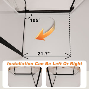 Frameless Neo Angle Shower Door WithTempered Glass