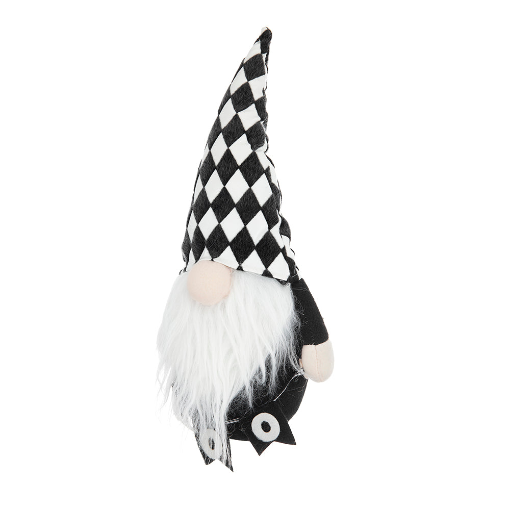 Set of 2, 8.3x4.7x15.7" Fabric Gnome Decor