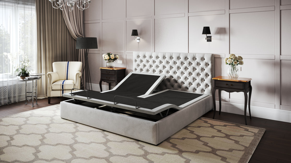 BTX5 Split Top Queen Adjustable Bed Base With Head and Foot Position Adjustment