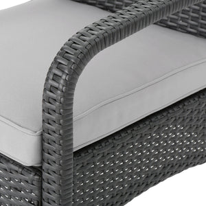 Cordoba KD Wicker 4 Piece Chat Set