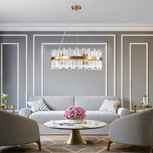 23.6 Inches Luxury Crystal Chandelier