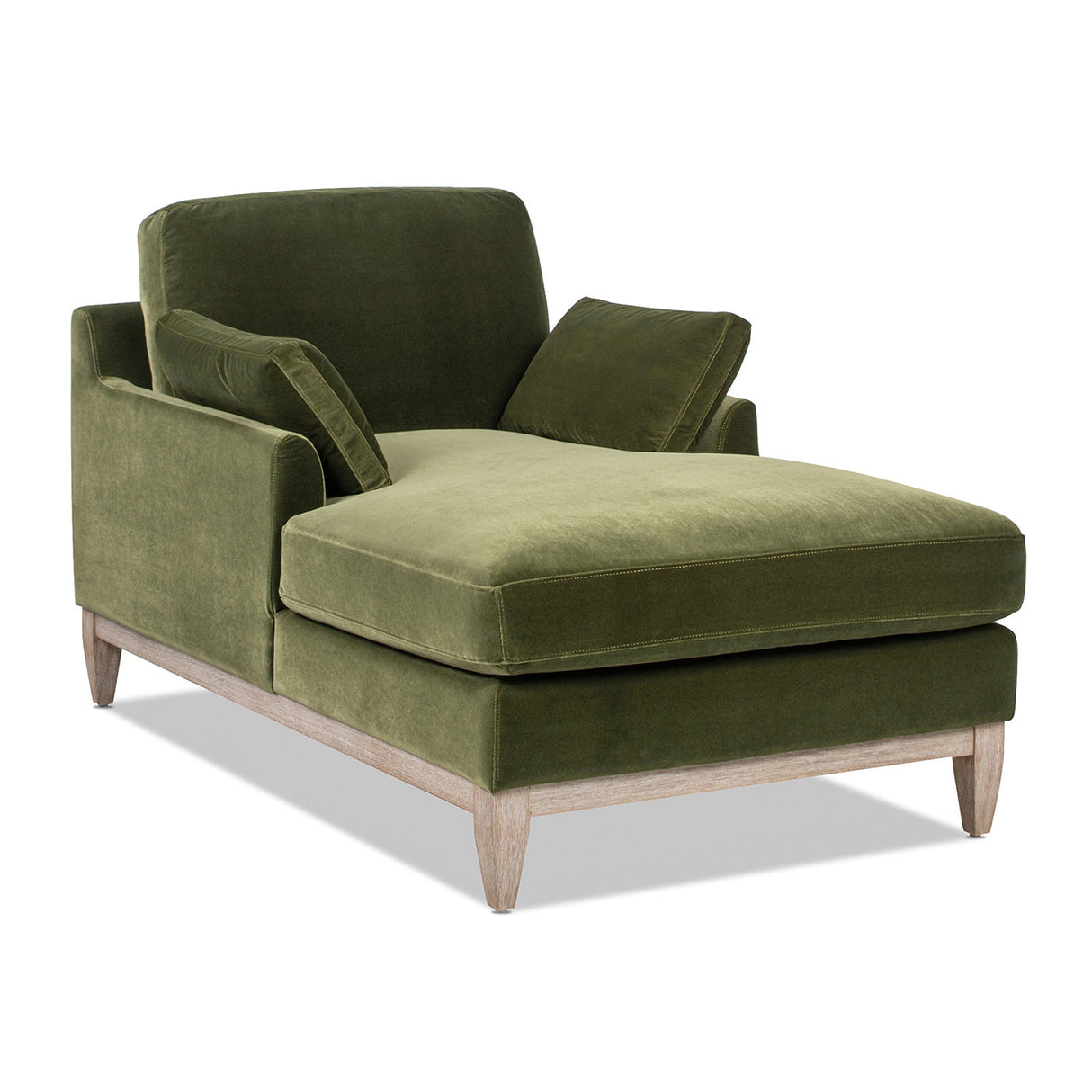 Brooding 62" Upholstered Chaise Lounge Chair with Reversible Cushions