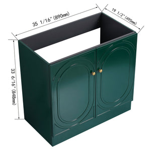 Modern Freestanding Bathroom Vanity With Soft Close Cabinet Doors