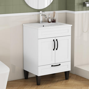 24-Inch Bathroom Vanity With Sink Combo