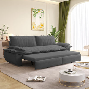 Queen Pull Out Bed, 3 In 1 Convertible Sleeper Sofa