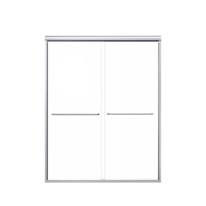Modern Semi Frameless Double Sliding Shower Door