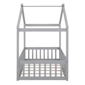 Bed House Bed Frame With Fence