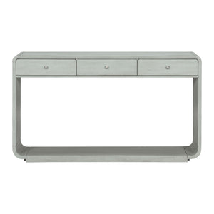 onsole Table With 3 Drawers And Display Shelf