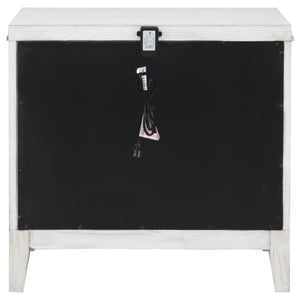 Marielle 2-drawer Nightstand Bedside Table Distressed White