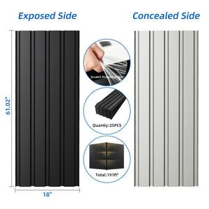 Metal Roof Panel Length 61IN Galvanized Roof Panels