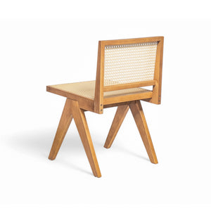 Chandigarh Dining Room Chairs with Natural Rattan (Set of 2)