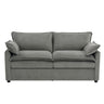 Modern Loveseat Sofa, Upholstered Couch With Side Storage Pockets