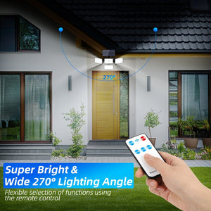 Moktan Sabai - Bright Solar Lights w/ Remote & Motion Sensor 2/4 Pack