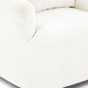 360° Swivel Barrel Sofa Chair With Throw Pillow, Upholstered Accent Chair