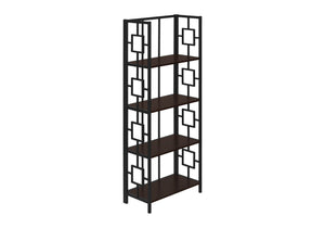 4-Tier Bookshelf, Bookcase, Etagere in Espresso Finish